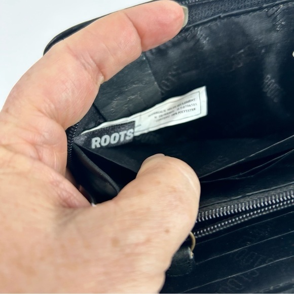 Roots Black Faux Leather Wallet - Picture 4 of 16